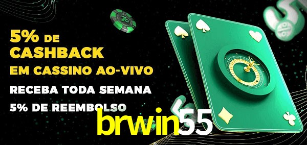 Promoções do cassino ao Vivo brwin55